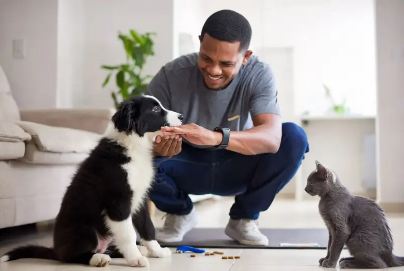 como ensinar comandos básicos ao seu pet em apartamento